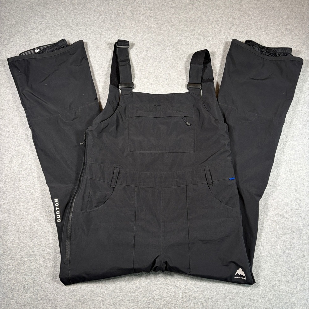 Burton Gore-Tex Avalon Bib Women Size Large Black Snowboard Ski Pants Overalls